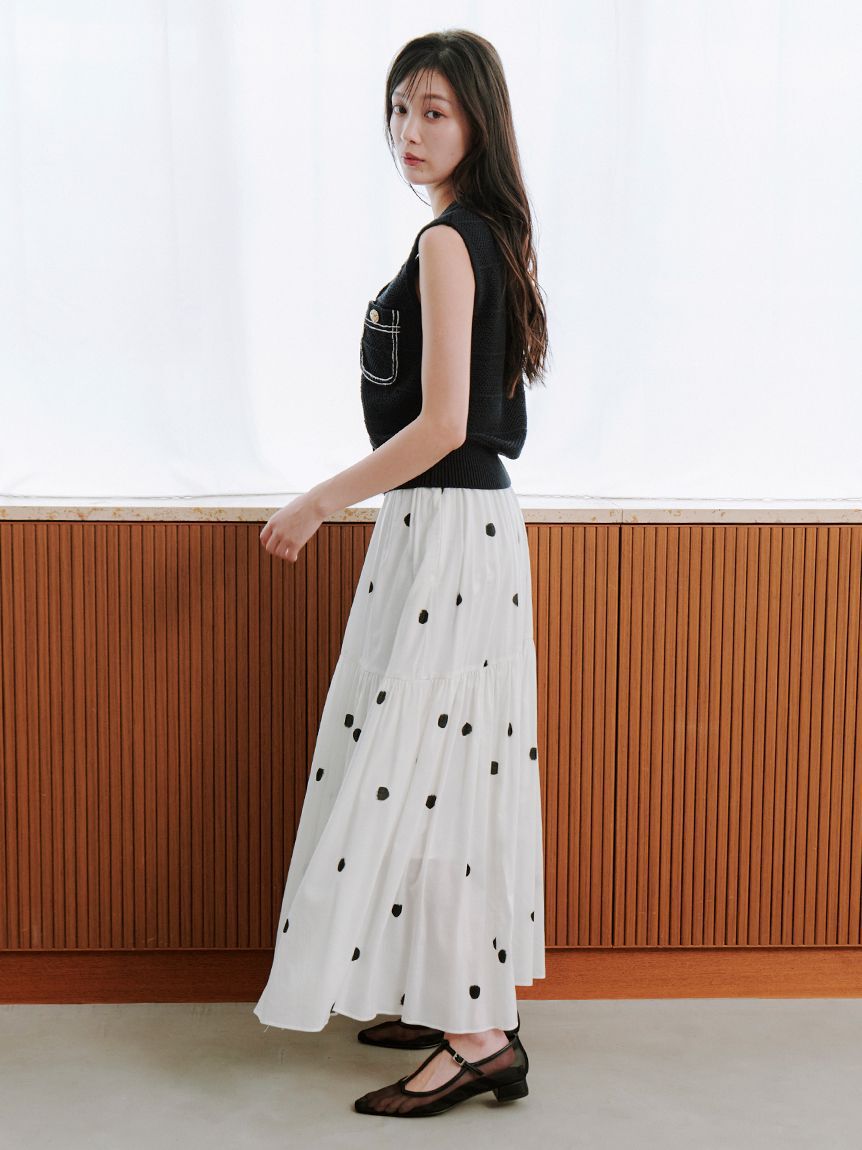 SNIDEL「ギャザーフレアスカート」|スカート|