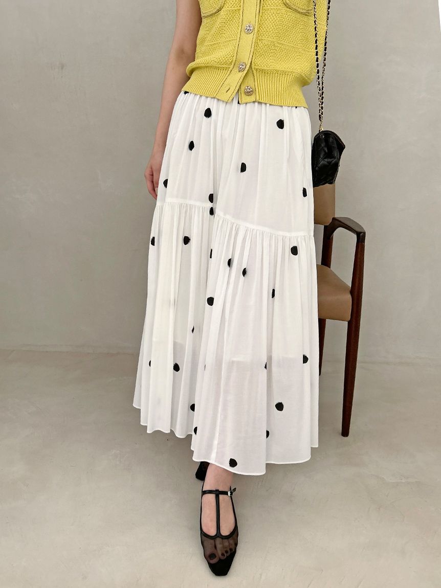 SNIDEL「ギャザーフレアスカート」|スカート|