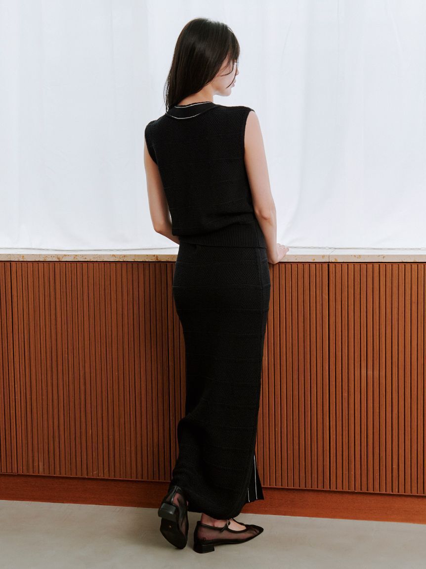 SNIDEL「Sustainableストラクチャーニットスカート」|スカート|