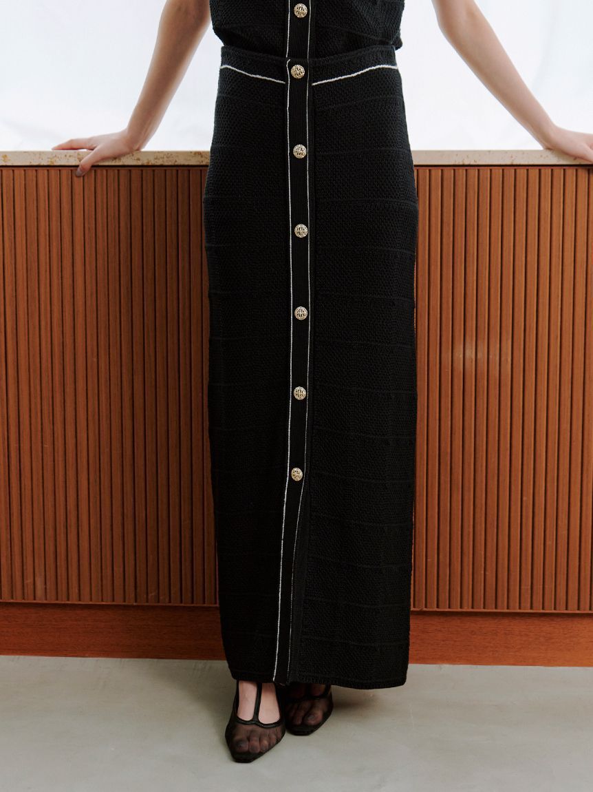 SNIDEL「Sustainableストラクチャーニットスカート」|スカート|