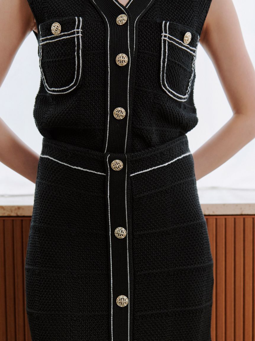 SNIDEL「Sustainableストラクチャーニットスカート」|スカート|