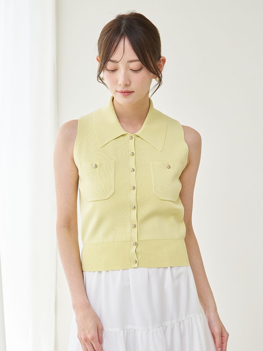 SNIDEL「ニットベスト&times;ティアードスカートセット」|ワンピース|