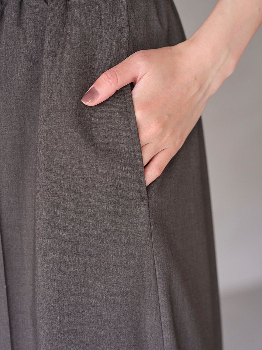 SNIDEL「バリエーションワイドパンツ」|チノ|