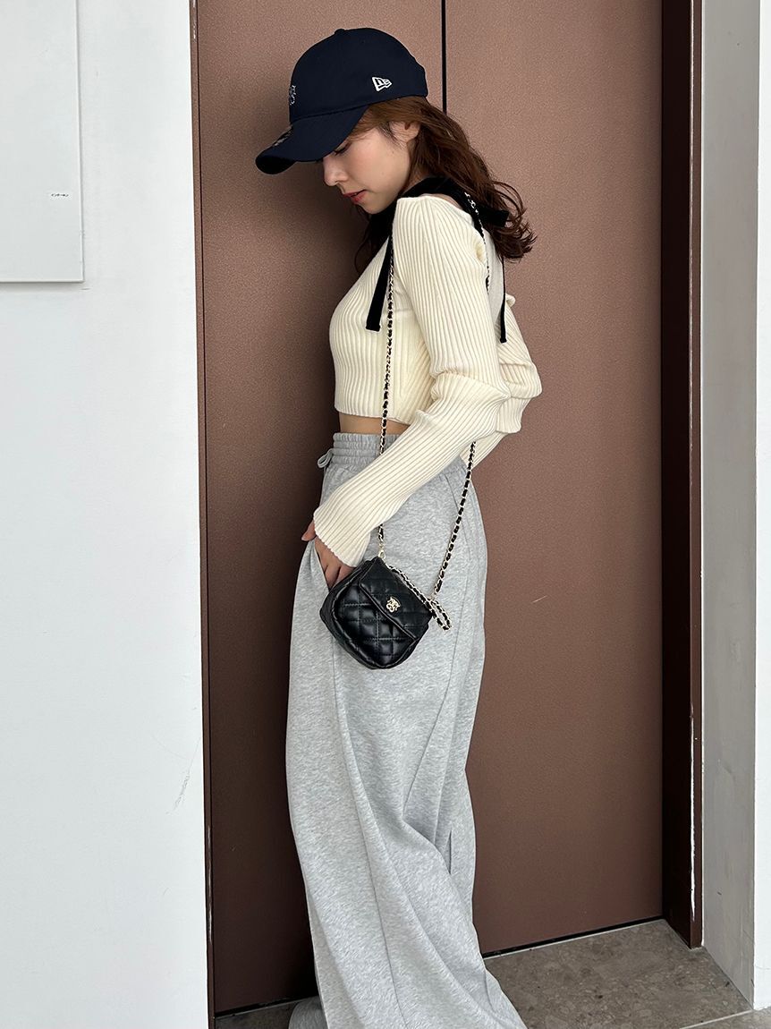 SNIDEL「バリエーションワイドパンツ」|チノ|