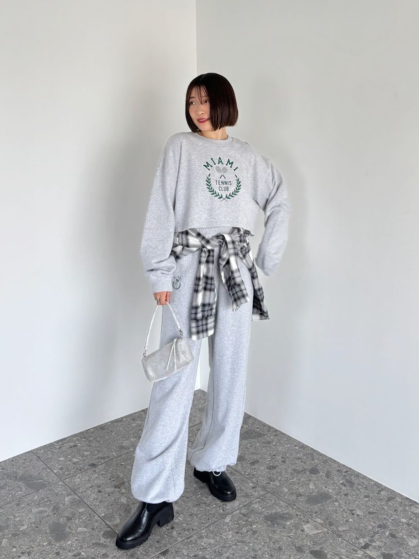 SNIDEL「【NUTMEG】コラボスウェットパンツ」|チノ|