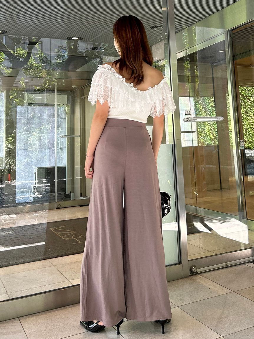 SNIDEL「タックカットパンツ」|チノ|