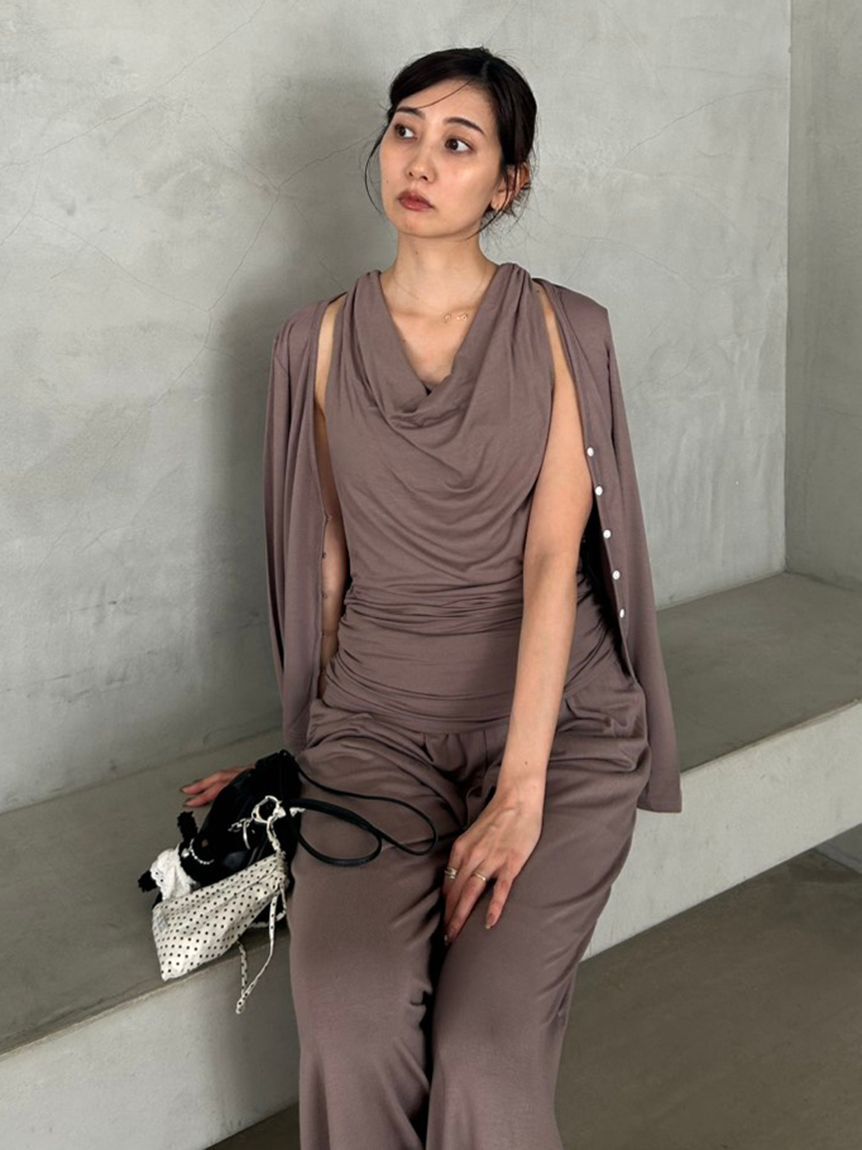 SNIDEL「タックカットパンツ」|チノ|