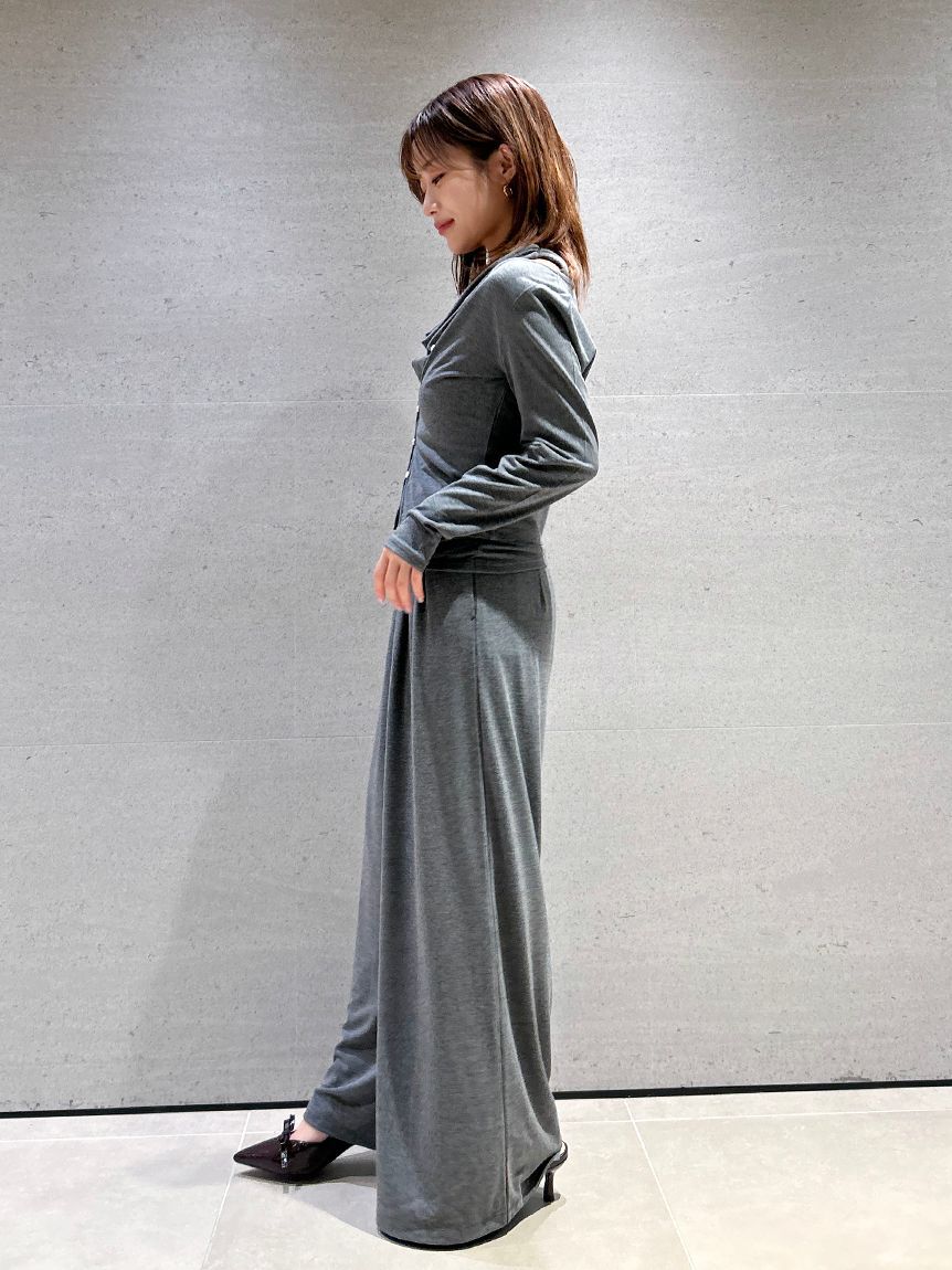 SNIDEL「タックカットパンツ」|チノ|