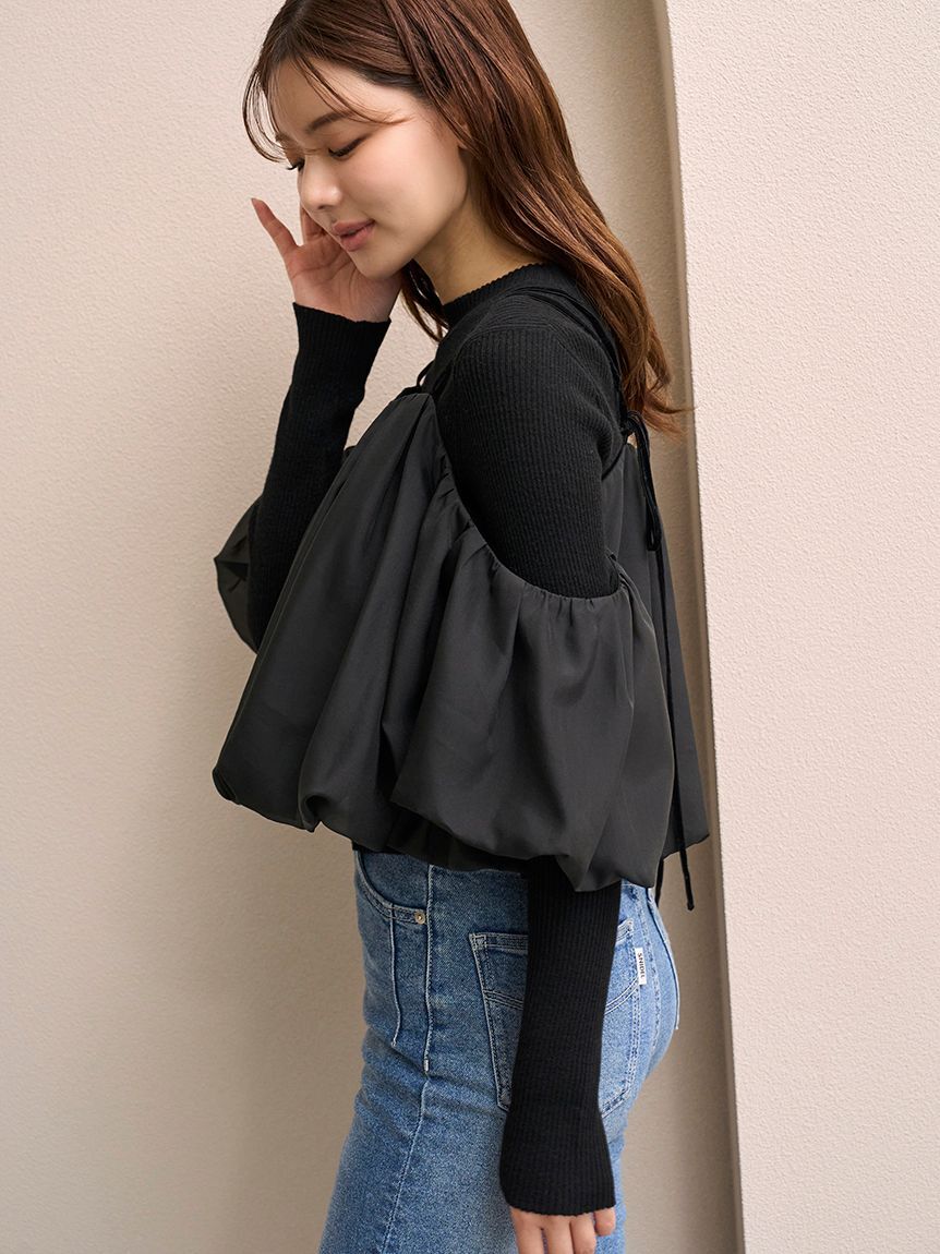 SNIDEL「オフショルレイヤードニットプルオーバー」|ニット・セーター|