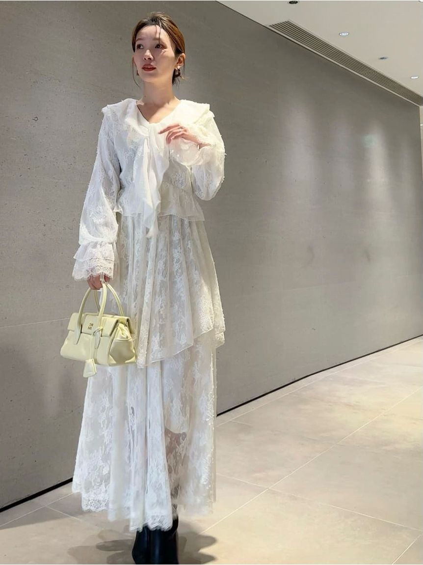 SNIDEL「Sustainableバリエーションティアードスカート」|スカート|