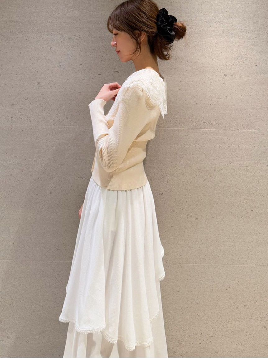 SNIDEL「Sustainableバリエーションティアードスカート」|スカート|