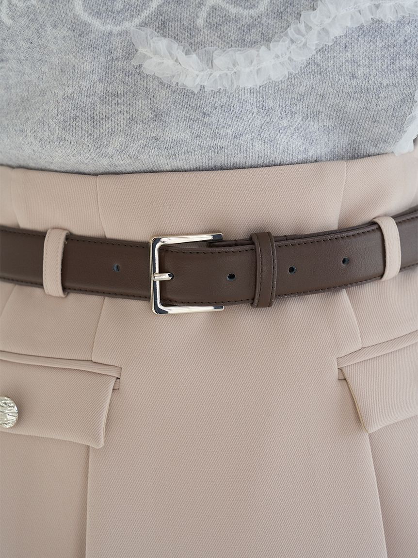 SNIDEL「ベルト付きプリーツミニスカート」|スカート|