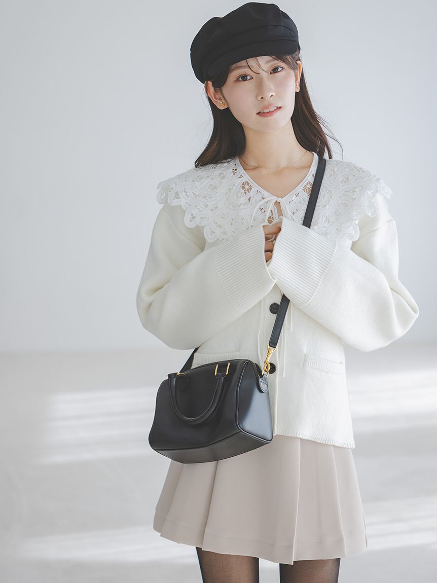 SNIDEL「ベルト付きプリーツミニスカート」|スカート|BEG