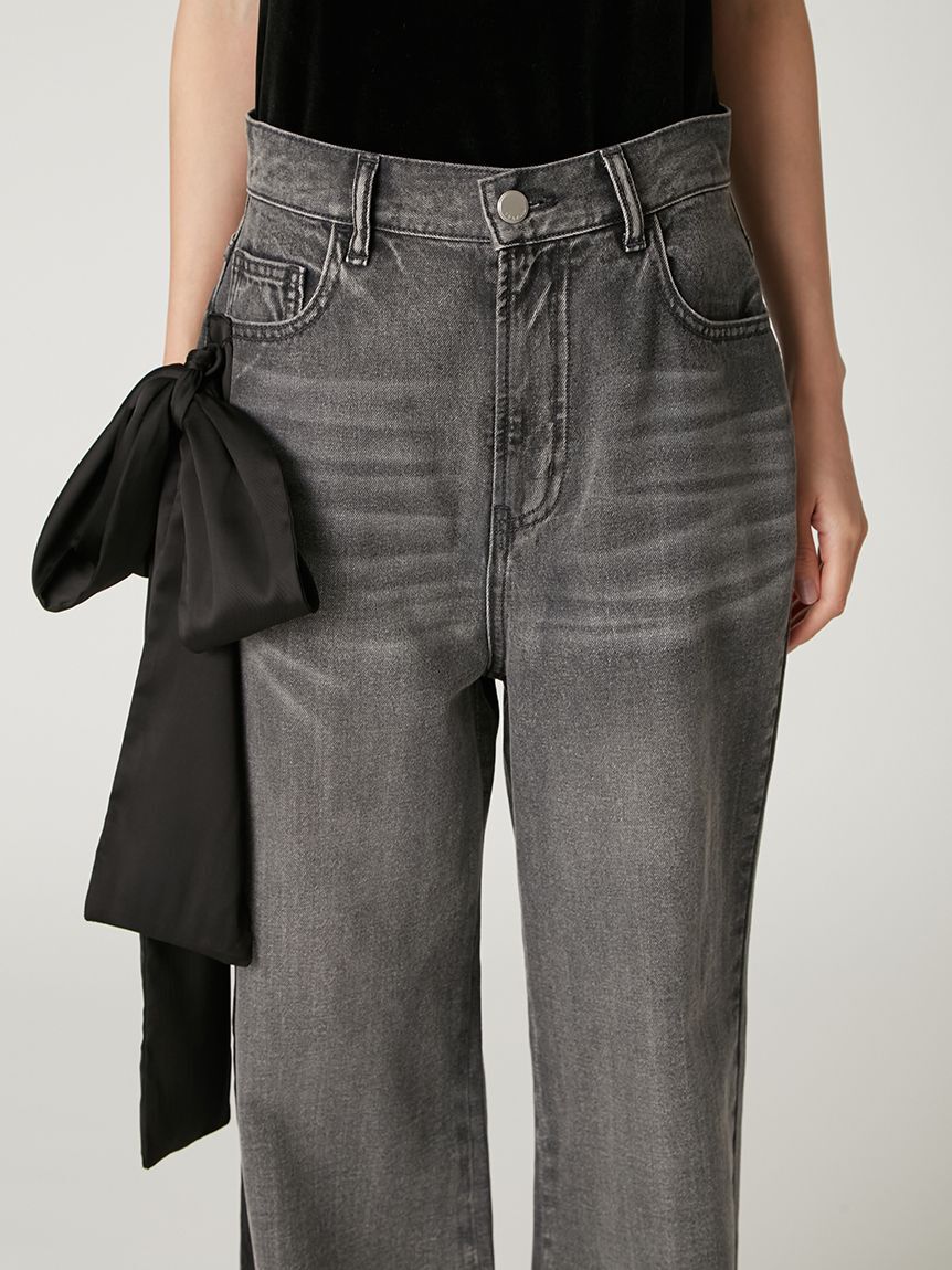 00サイズ】リボンモチーフストレートワイドデニム（FRAY I.D）｜ルミネ