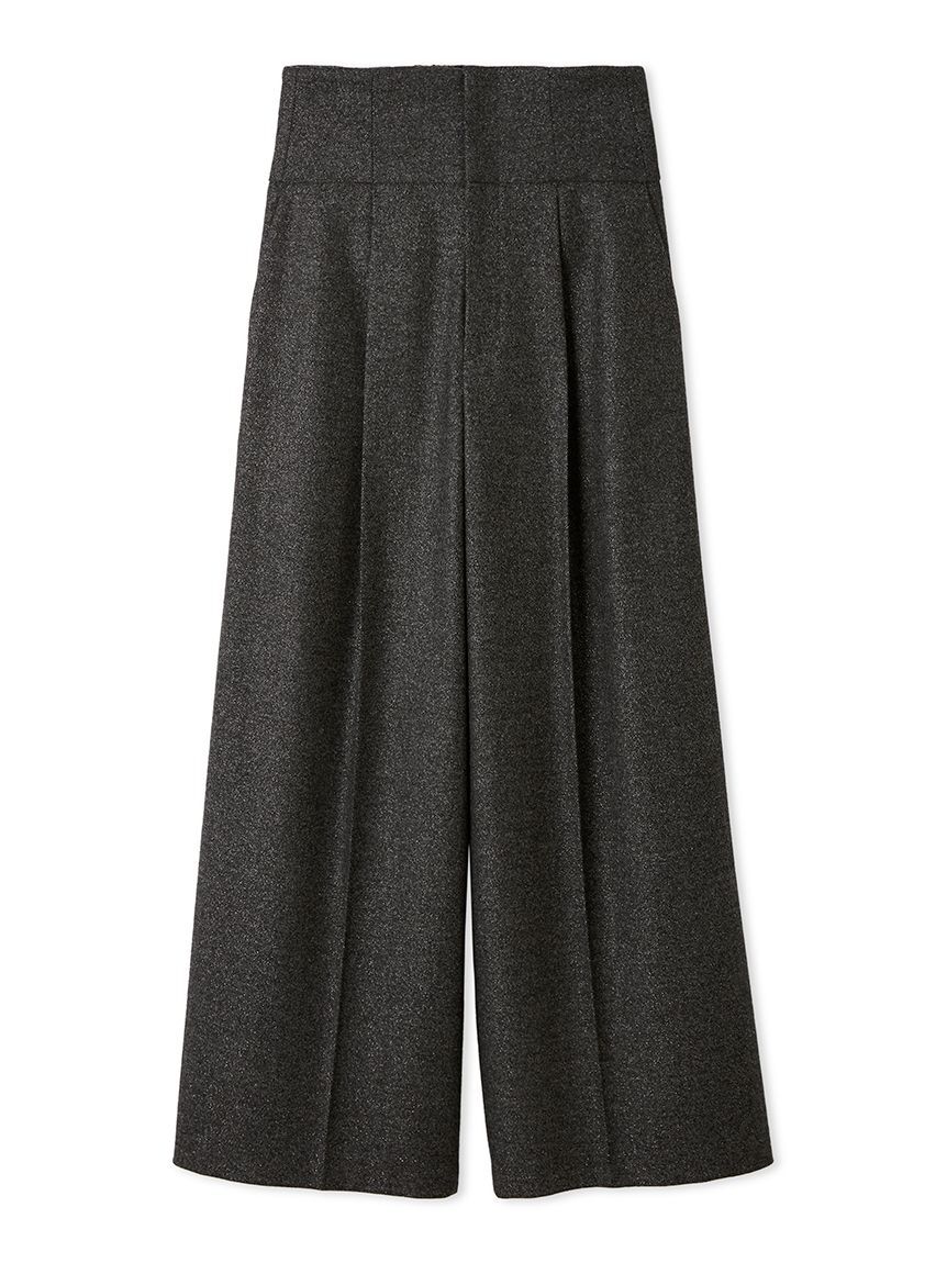 FRAY I.D「ハイウエストタックワイドパンツ」|チノ|