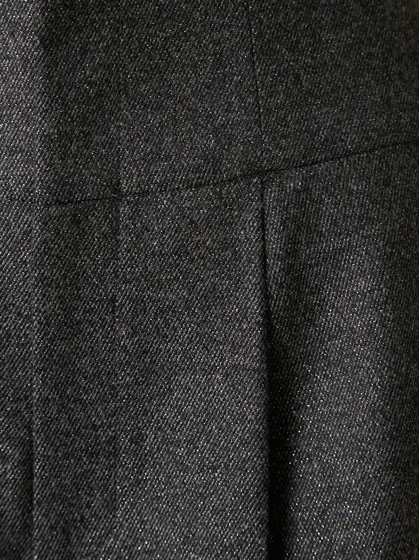 FRAY I.D「ハイウエストタックワイドパンツ」|チノ|