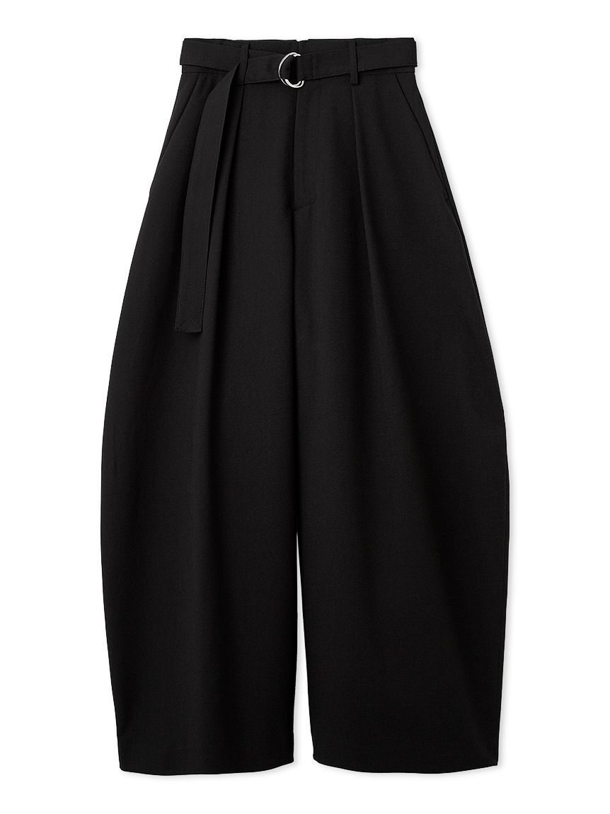 FRAY I.D「ワイドバレルレッグパンツ」|チノ|BLK