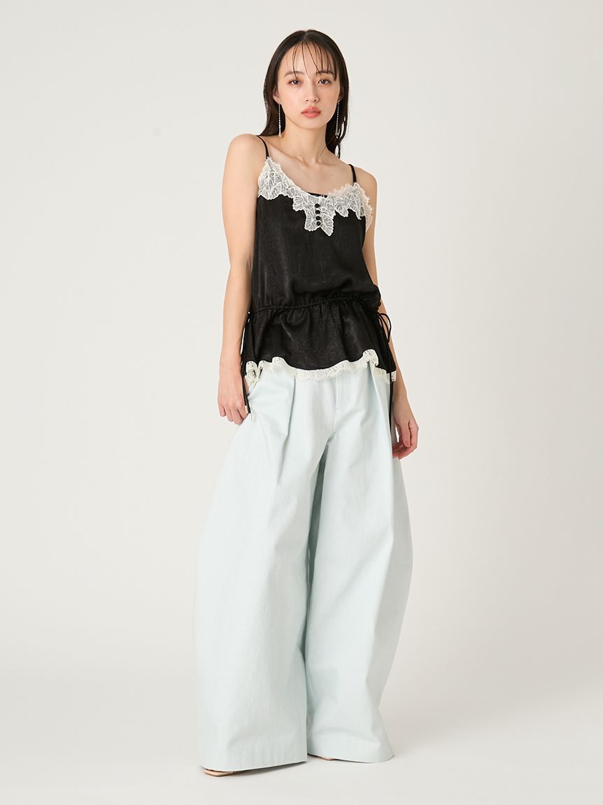 FRAY I.D「ワイドバレルレッグパンツ」|チノ|