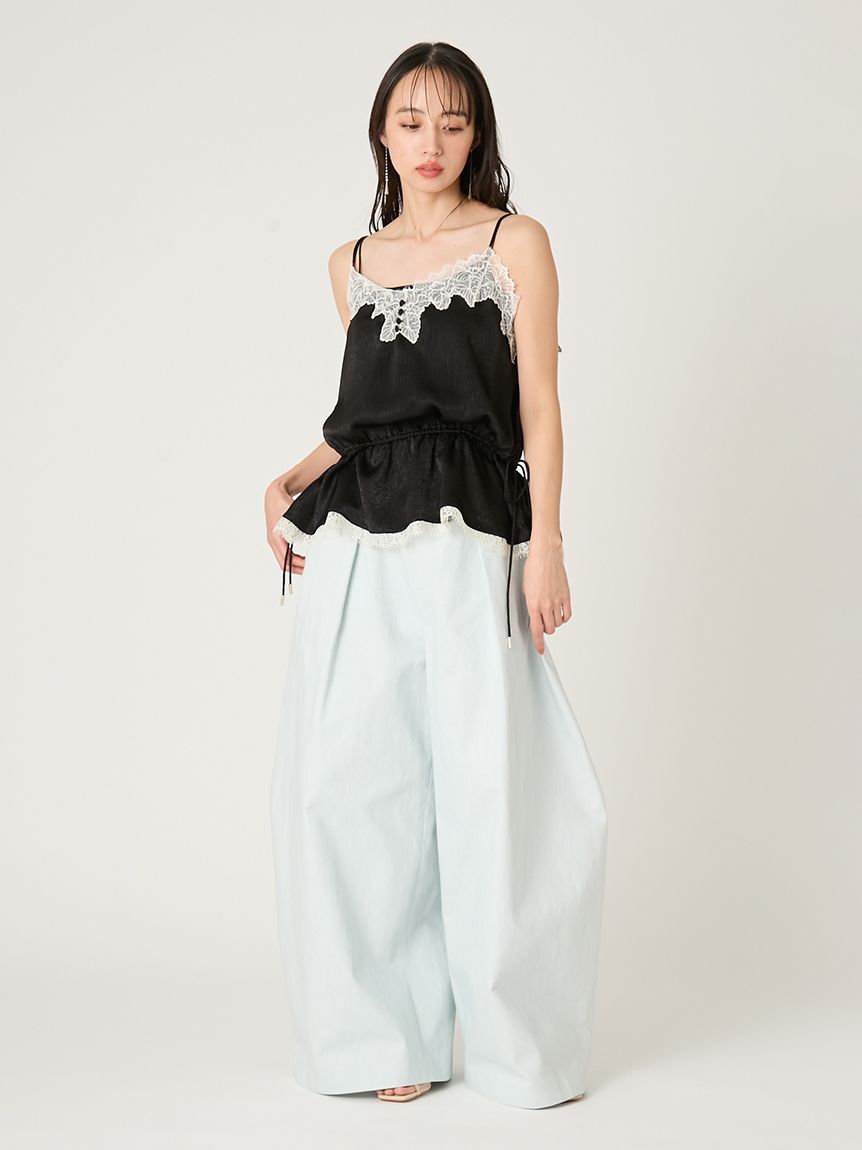 FRAY I.D「ワイドバレルレッグパンツ」|チノ|