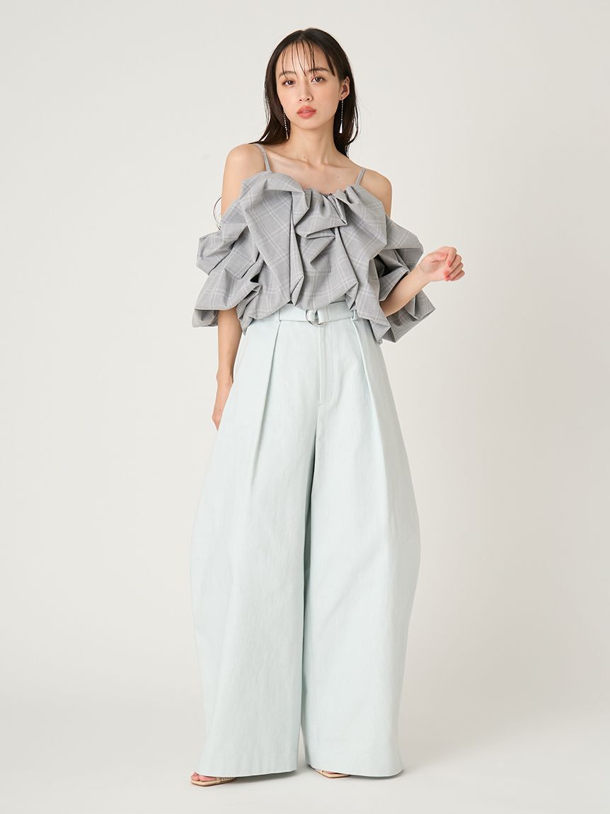 FRAY I.D「ワイドバレルレッグパンツ」|チノ|