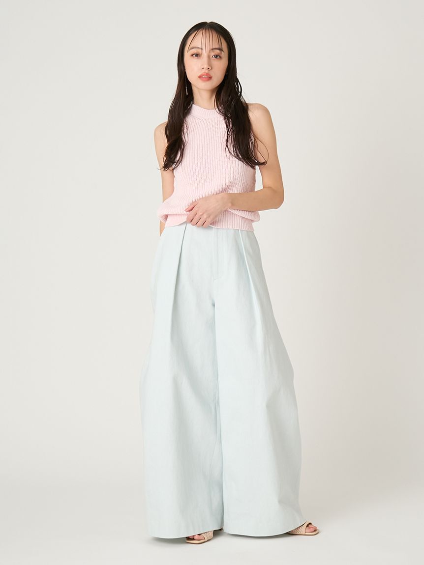 FRAY I.D「ワイドバレルレッグパンツ」|チノ|