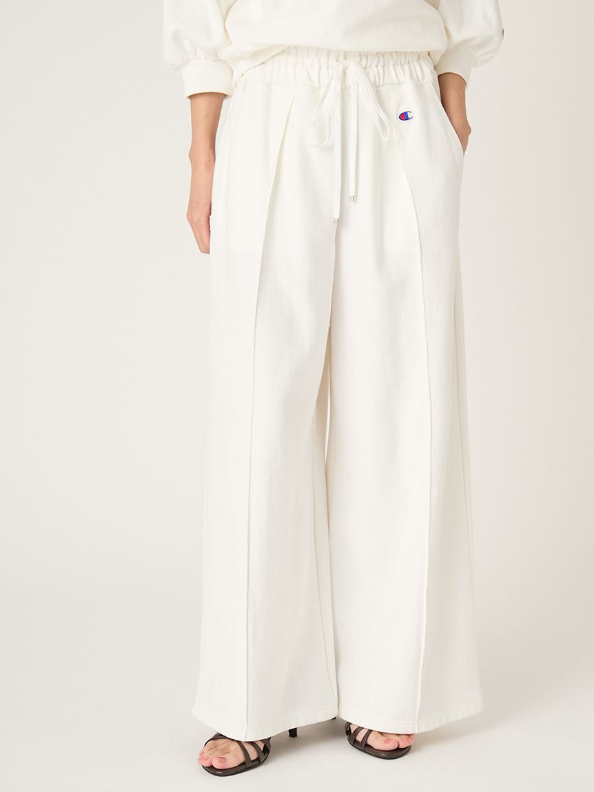 FRAY I.D「【FRAY I.D｜Champion】リバースウィーブタックワイドパンツ」|チノ|