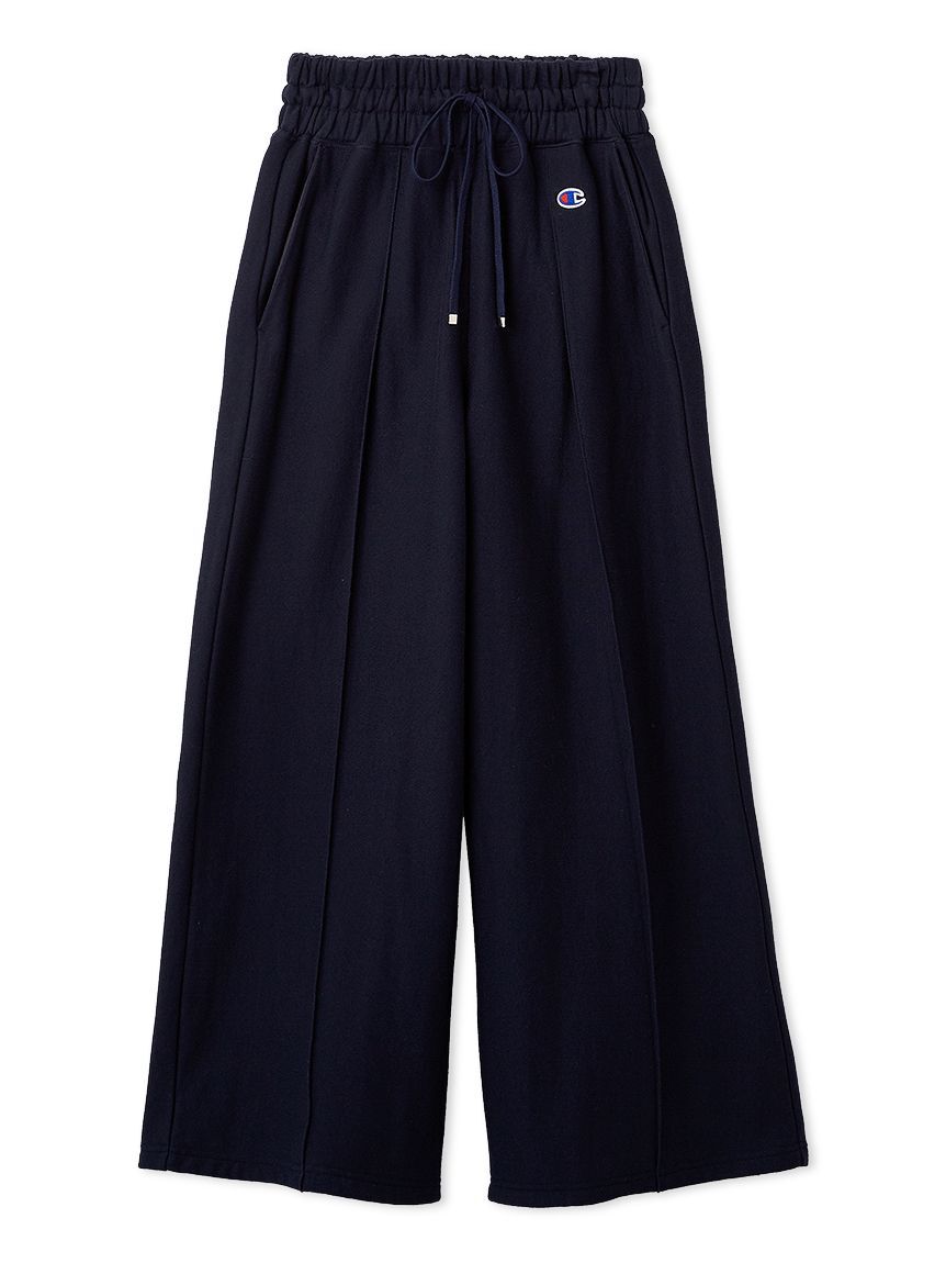 FRAY I.D「【FRAY I.D｜Champion】リバースウィーブタックワイドパンツ」|チノ|NVY