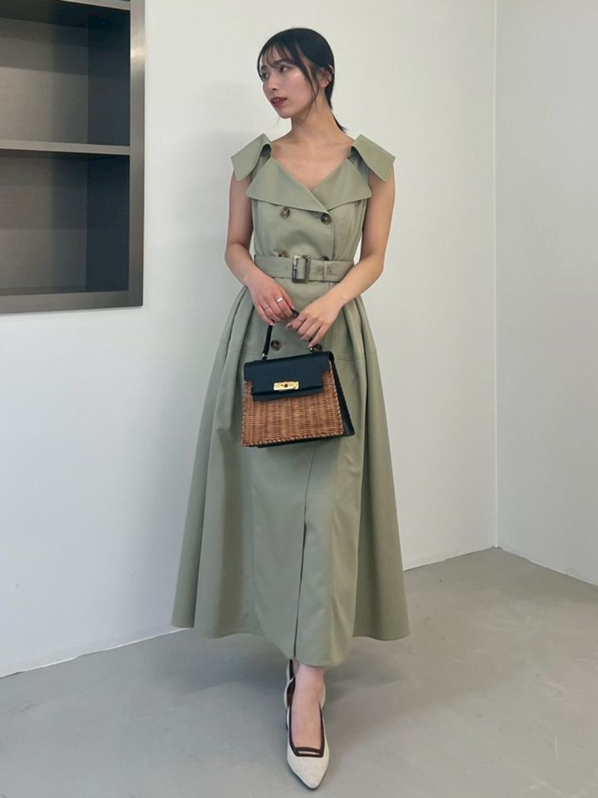 FRAY I.D「トレンチディテールワンピース」|ワンピース|