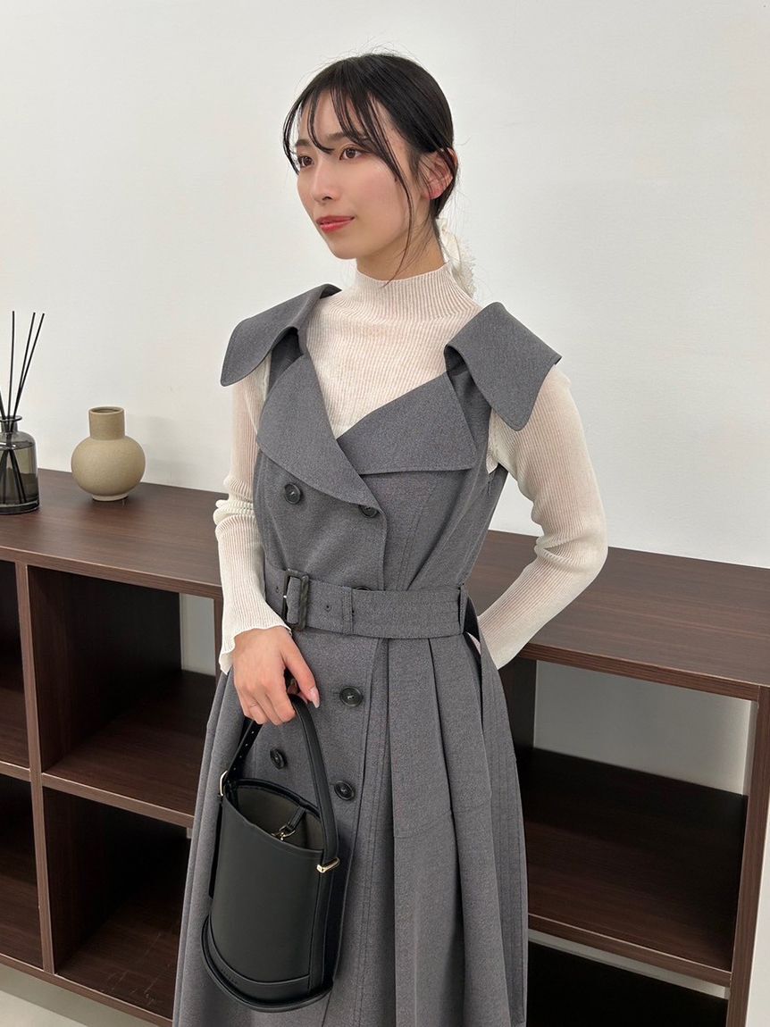 FRAY I.D「トレンチディテールワンピース」|ワンピース|