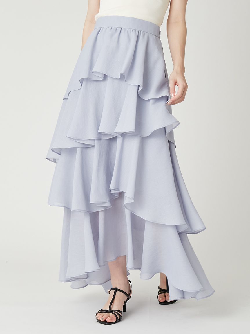 FRAY I.D「アシメフリルティアードスカート」|スカート|