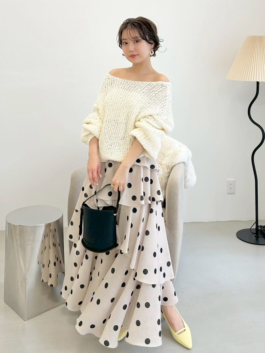 FRAY I.D「アシメフリルティアードスカート」|スカート|