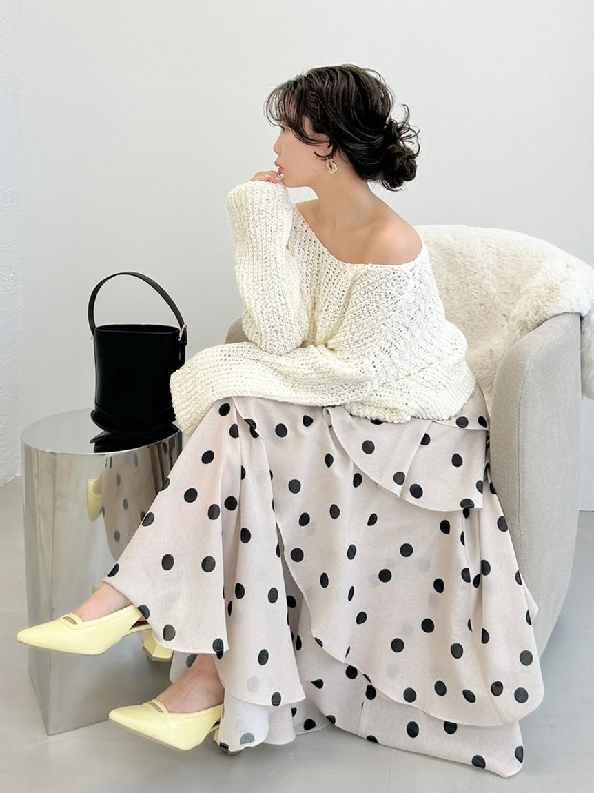 FRAY I.D「アシメフリルティアードスカート」|スカート|