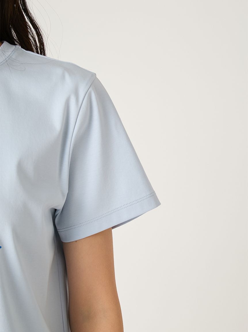 FRAY I.D「コンパクトフラワープリントTシャツ」|Tシャツ・カットソー|