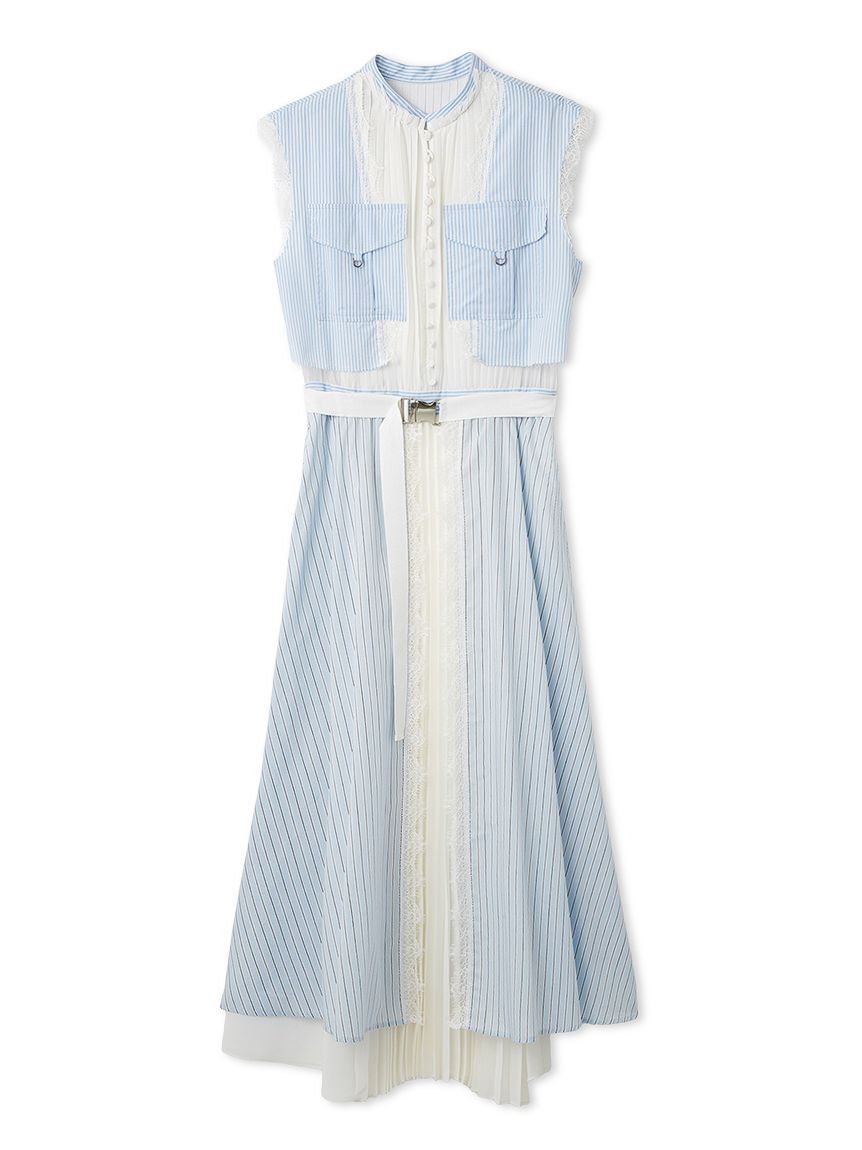 FRAY I.D「ミリタリーコンビプリーツワンピース」|ワンピース|