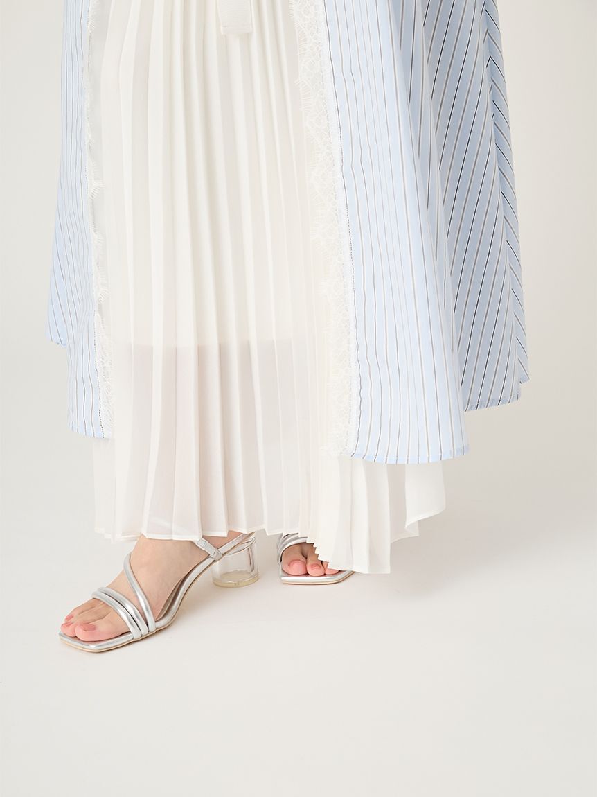 FRAY I.D「ミリタリーコンビプリーツワンピース」|ワンピース|