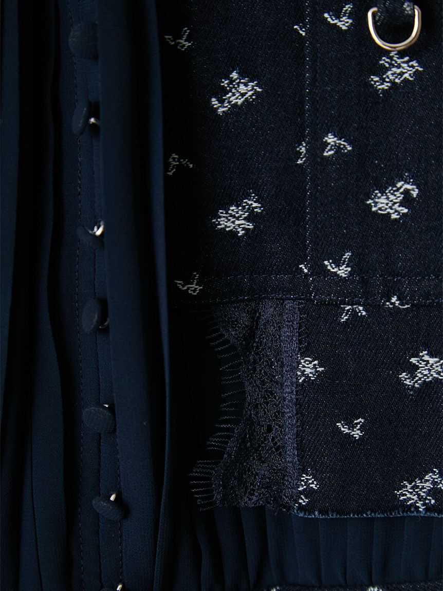 FRAY I.D「ミリタリーコンビプリーツワンピース」|ワンピース|