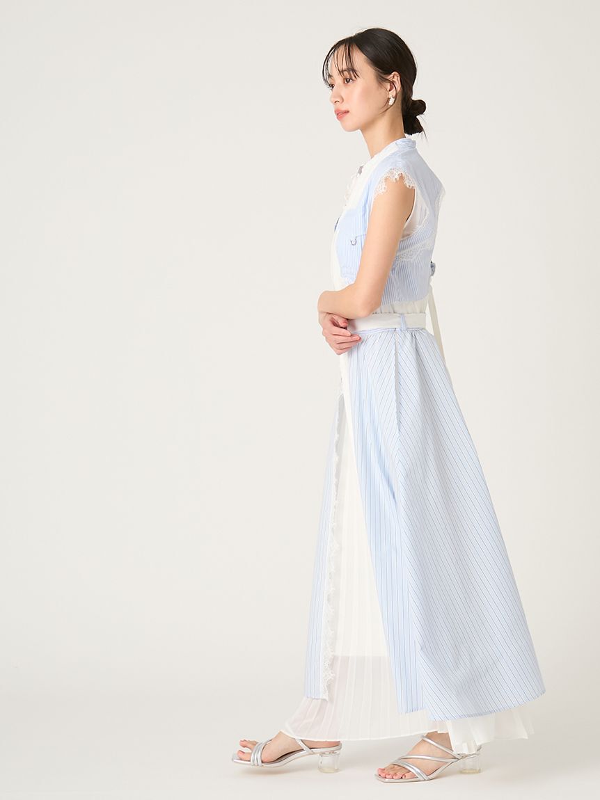 FRAY I.D「ミリタリーコンビプリーツワンピース」|ワンピース|