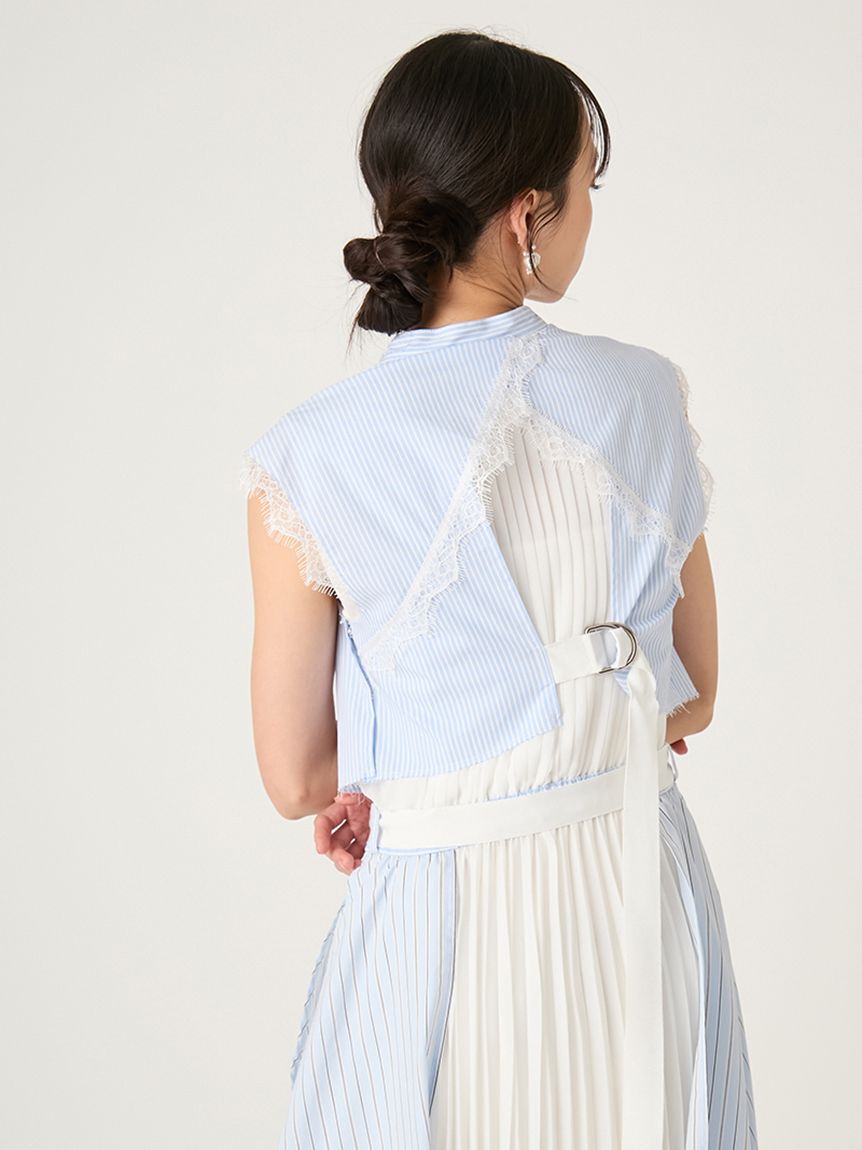 FRAY I.D「ミリタリーコンビプリーツワンピース」|ワンピース|