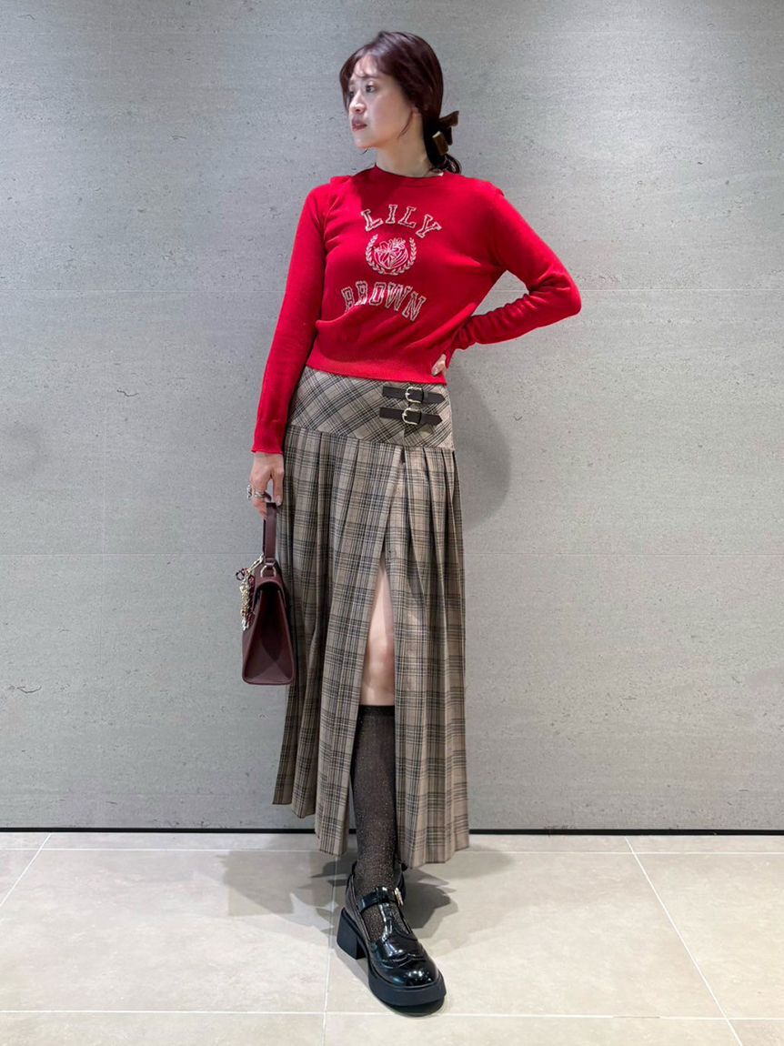 LILY BROWN「ベルテッドプリーツスカショーパン」|その他|