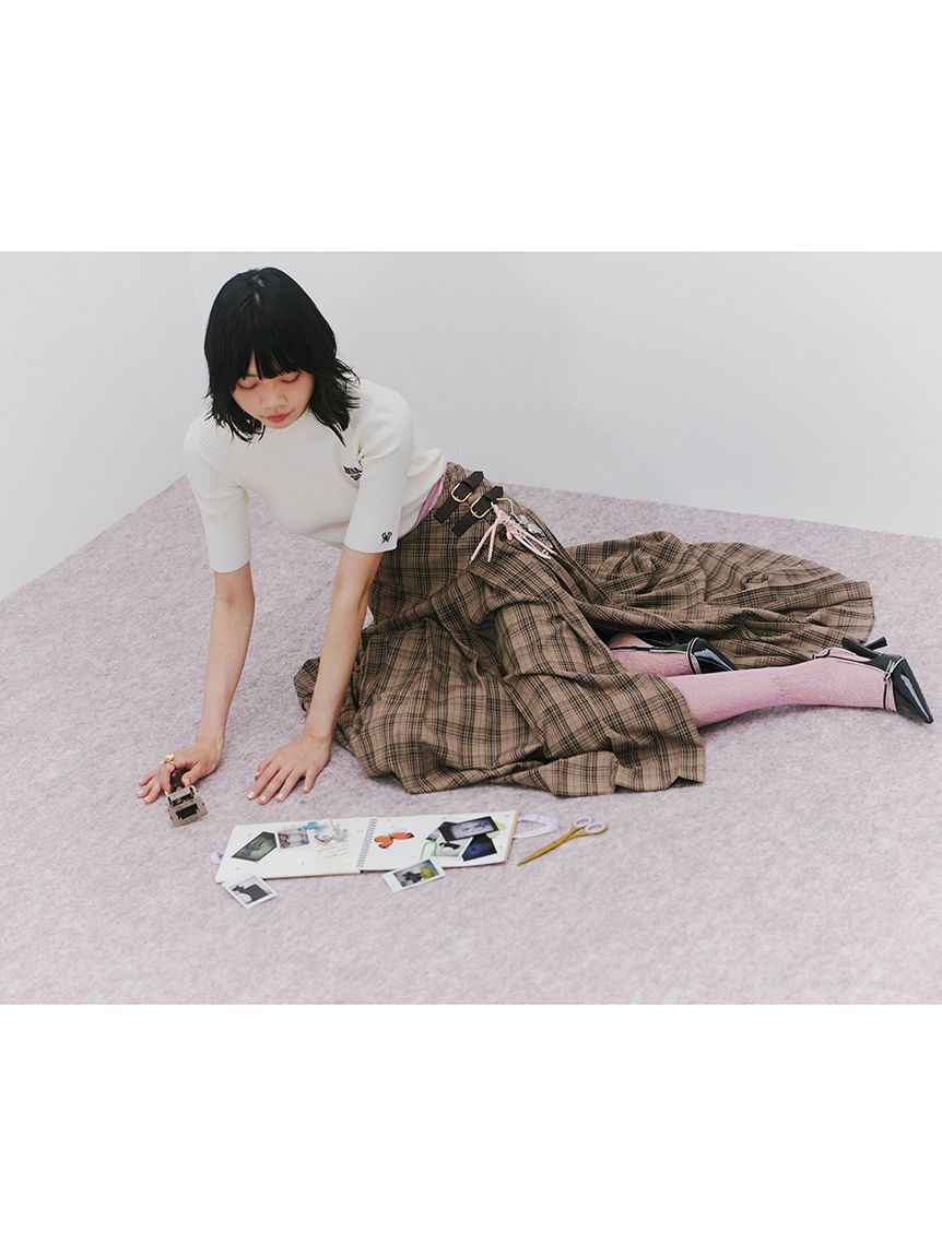 LILY BROWN「ベルテッドプリーツスカショーパン」|その他|