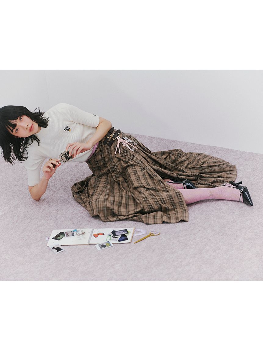 LILY BROWN「ベルテッドプリーツスカショーパン」|その他|