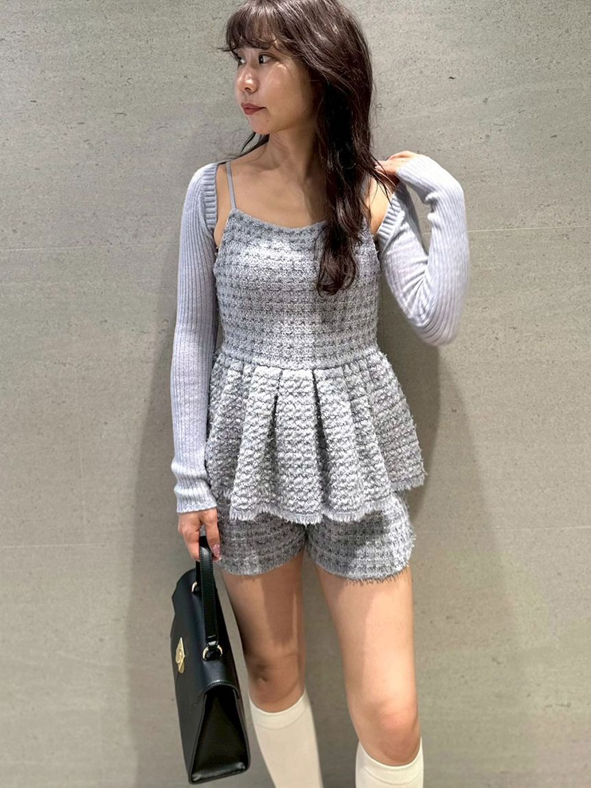 LILY BROWN「ツイードニットショートパンツ」|その他|