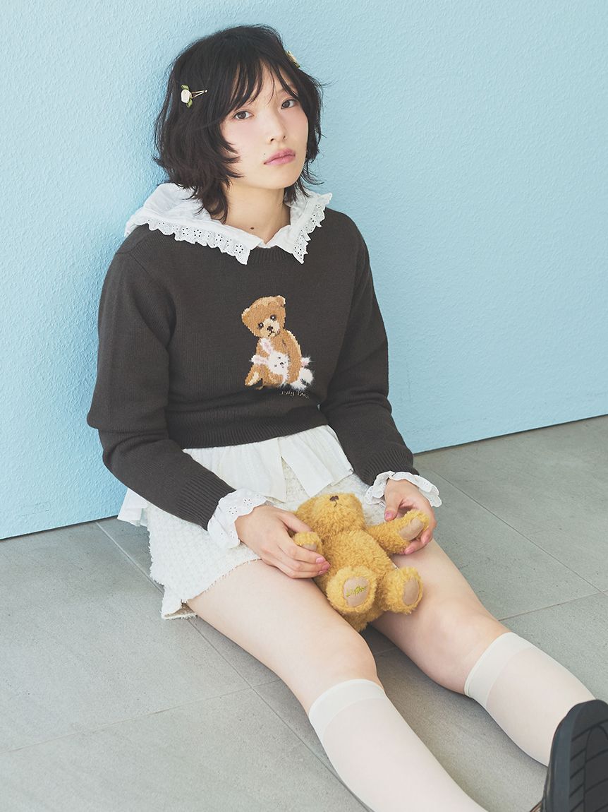 LILY BROWN「ツイードニットショートパンツ」|その他|