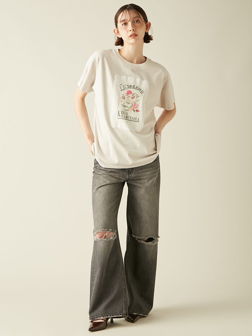 LILY BROWN「【LILY BROWN&times;KEITA MARUYAMA】バリエーショングラフィックTシャツ」|Tシャツ・カットソー|