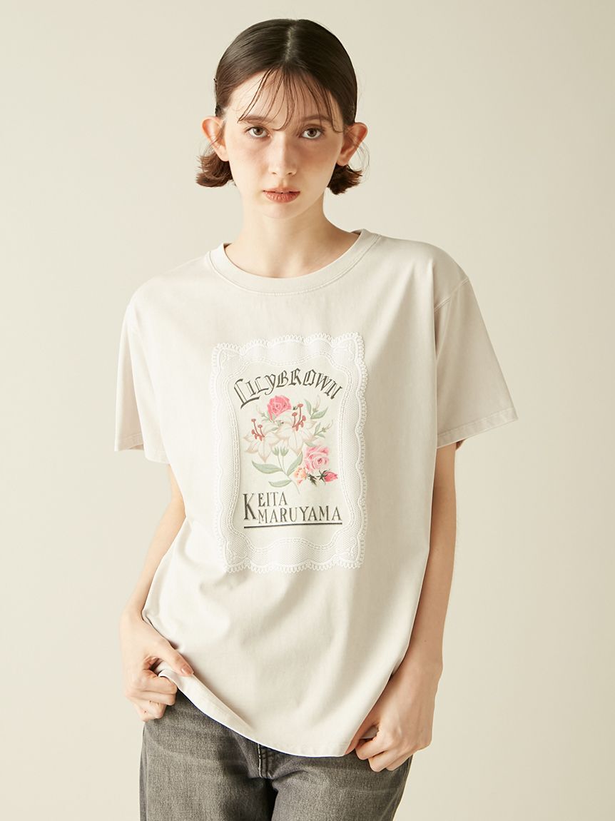 LILY BROWN「【LILY BROWN&times;KEITA MARUYAMA】バリエーショングラフィックTシャツ」|Tシャツ・カットソー|