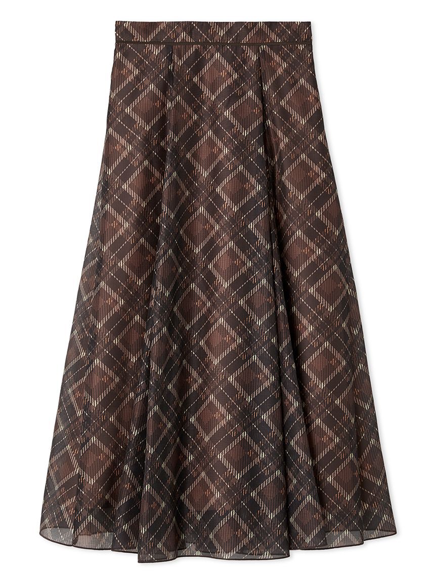 LILY BROWN「シアーシャンタンプリントフレアスカート」|スカート|CHECK