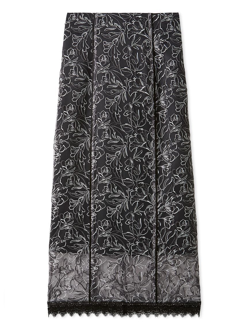 LILY BROWN「エンブロイダリースイッチングスカート」|スカート|