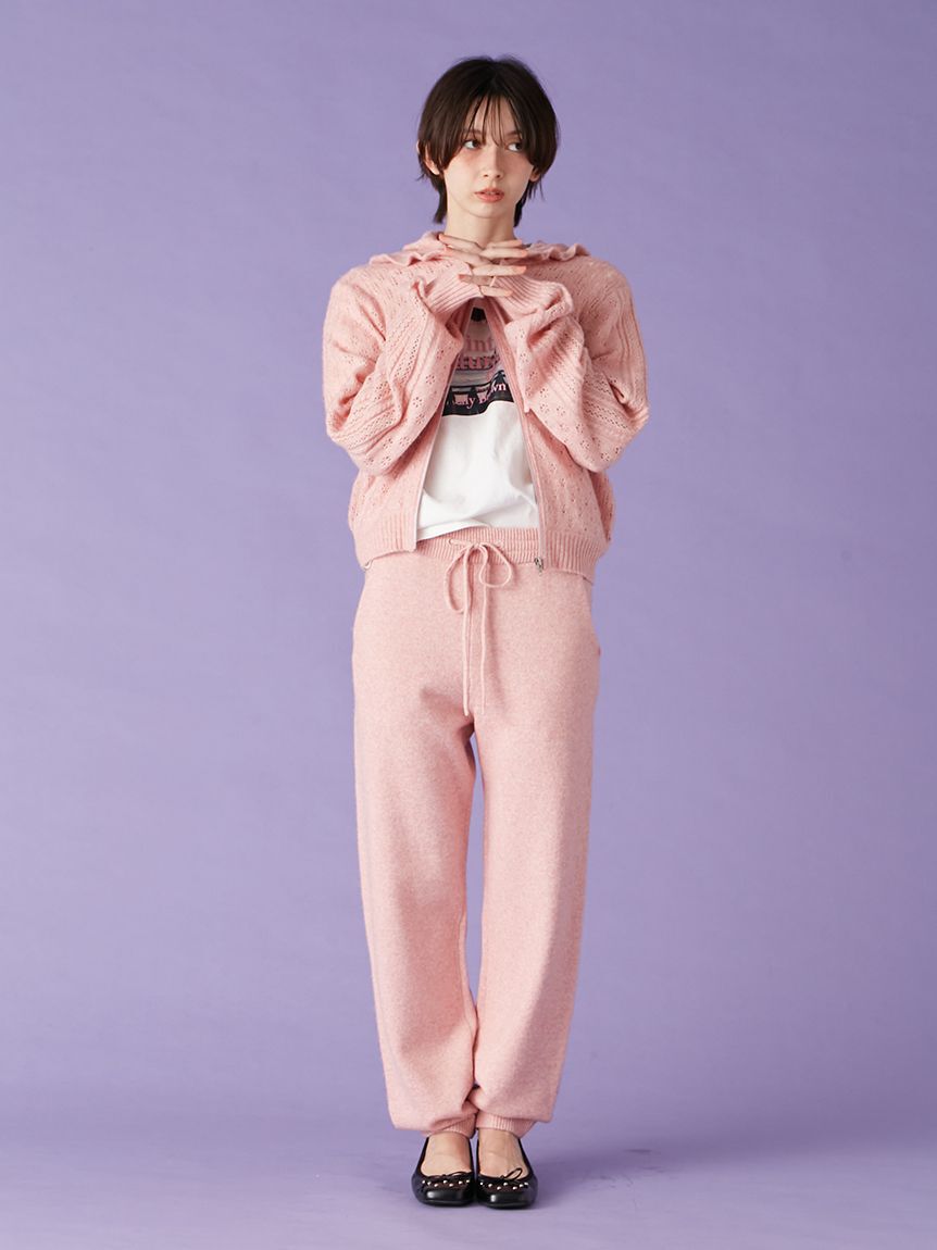 LILY BROWN「ニットリラックスパンツ」|チノ|