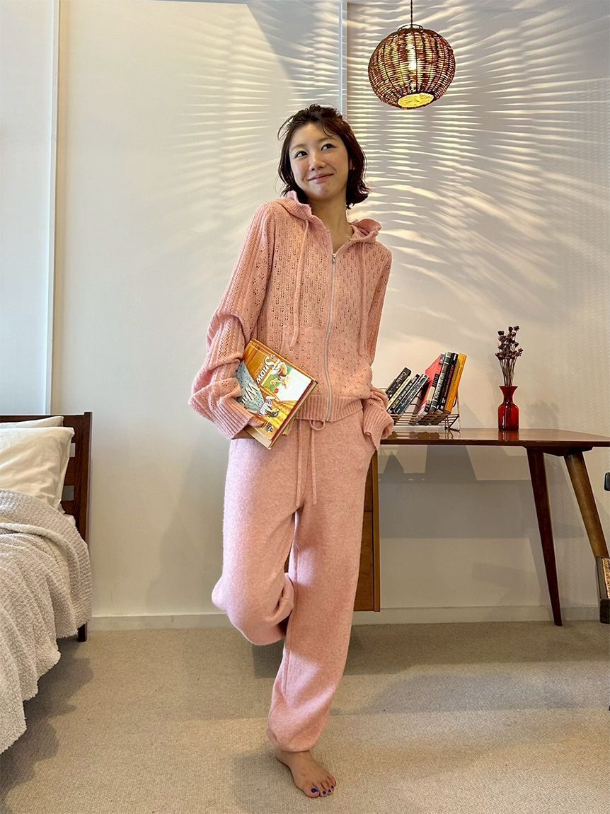 LILY BROWN「ニットリラックスパンツ」|チノ|