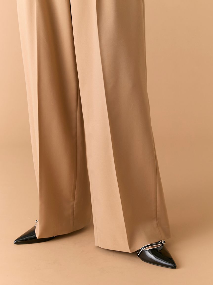 LILY BROWN「ベルト付きバックスリットパンツ」|チノ|